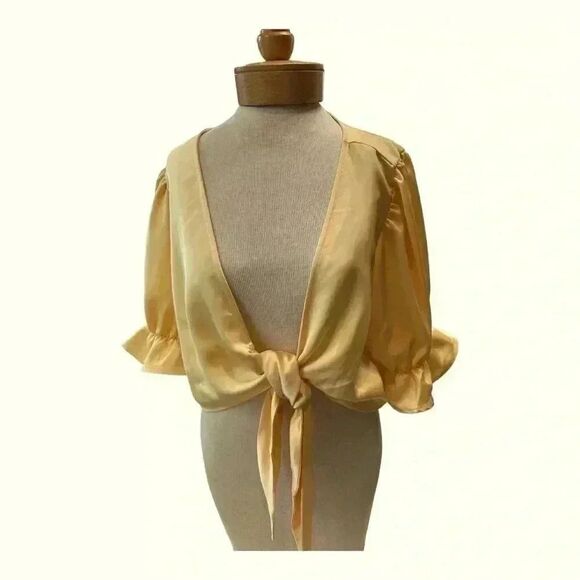 ELOQUII BEAUTIFUL SATIN-LOOK CROP - Picture 3 of 6